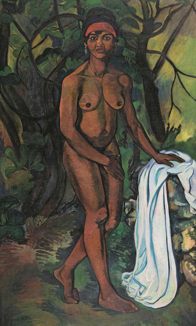 Suzanne Valadon, Venus Noire (Black Venus), 1919. Oil on canvas, 160 x 60 cm. Centre Pompidou, Musée National d'art moderne. Photo: Centre Pompidou, MNAM-CCI / Philippe Midget / Dust. GrandPalaisRmn.