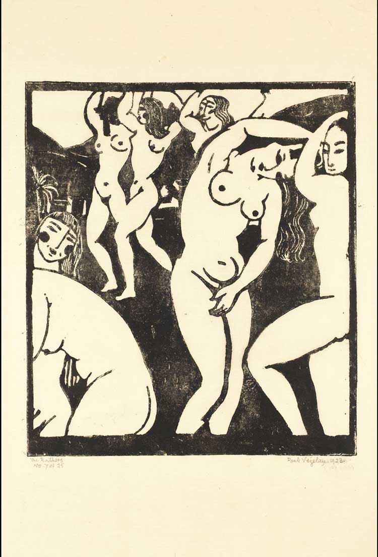 Paule Vézelay. Bathers, 1923. Tate, presented by the artist 1973. © the Estate of Paule Vézelay. Photo: Tate.