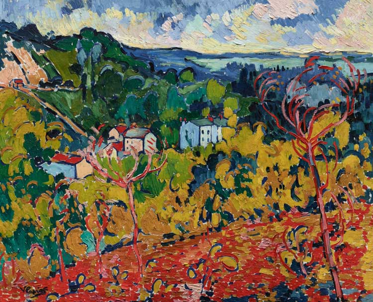 Maurice de Vlaminck. Bougival, c1905. Oil on canvas, 82.6 x 100,6 cm. Dallas Museum of Art, The Wendy and Emery Reves
Collection. © VG Bild-Kunst, Bonn 2024.