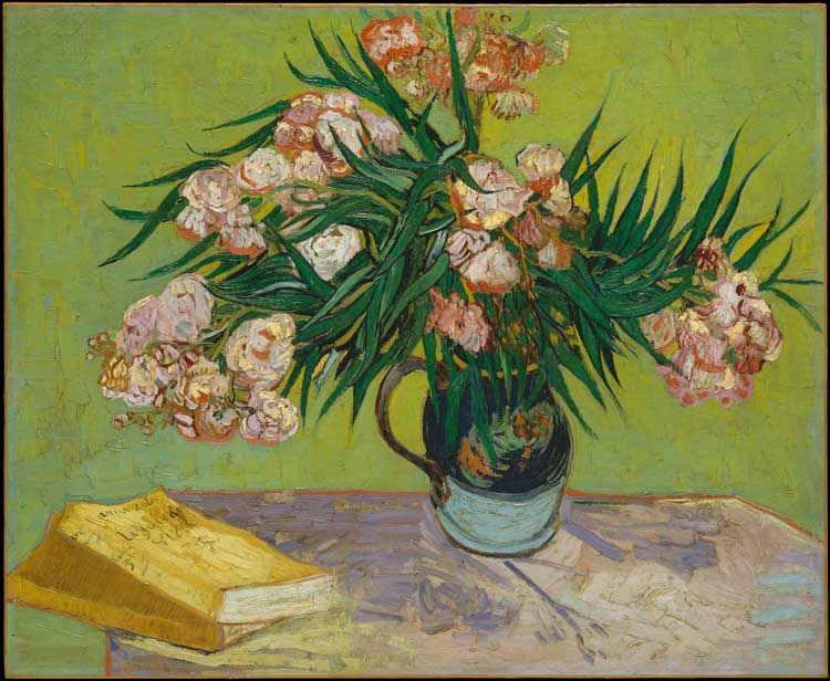 Vincent van Gogh, Oleanders, 1888. Oil on canvas, 60.3 × 73.7 cm. Gift of Mr. and Mrs. John L. Loeb, 1962. © The Metropolitan Museum of Art, New York.