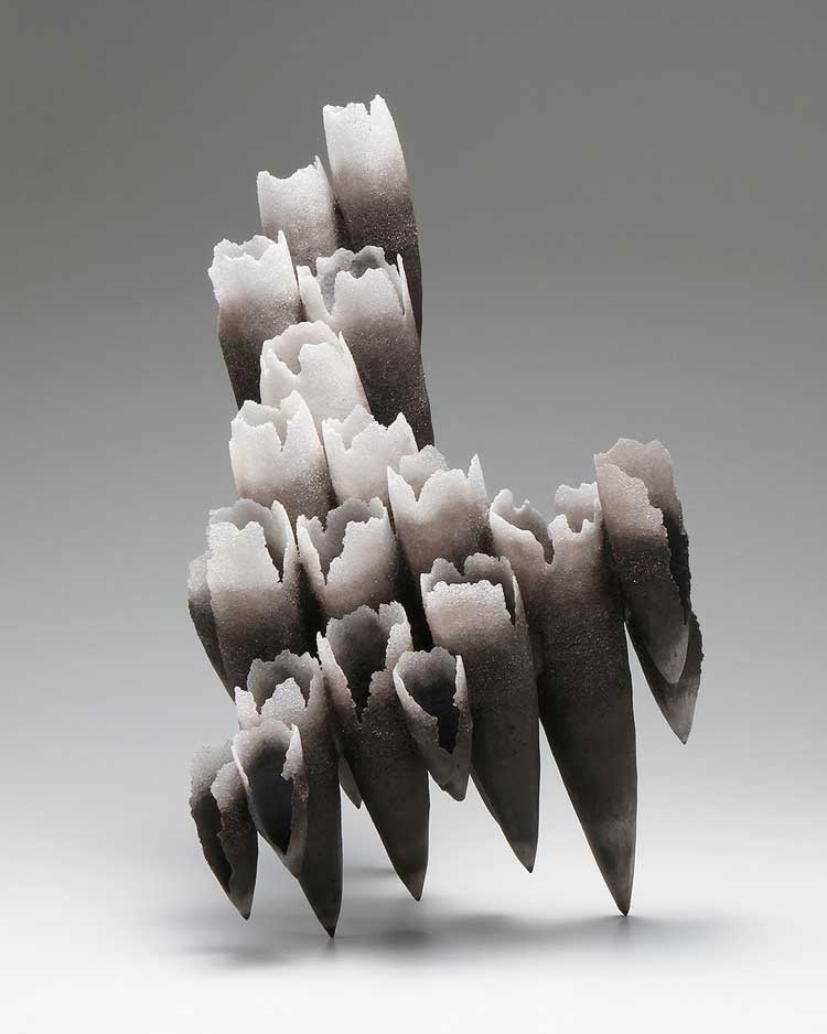 Hidenori Tsumori. Remnants Of, 2018. Glass, clay; mixed firing, kiln work.
