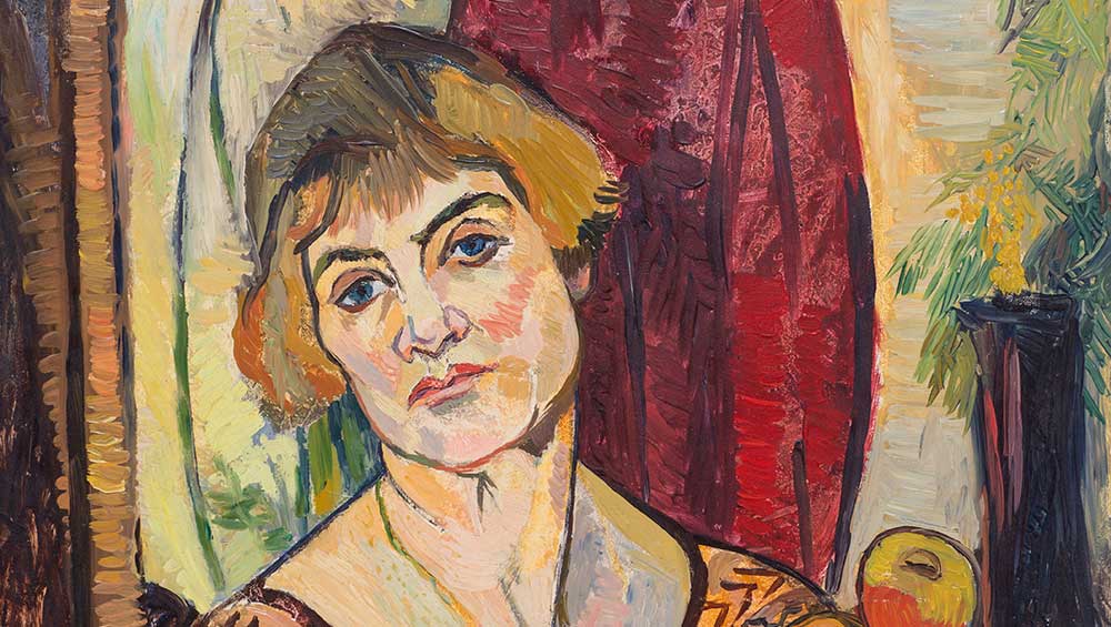 Suzanne Valadon. Self-Portrait, 1927. Collection of the City of Sannois, Val d’Oise, France, on temporary loan to the Musée de Montmartre, Paris.  © 2021 Artist Rights Society (ARS), New York. Image by Stéphane Pons.