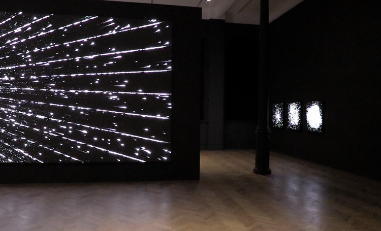 Installation view, Leo Villareal, Pace, London, 2019. Photo: Martin Kennedy.