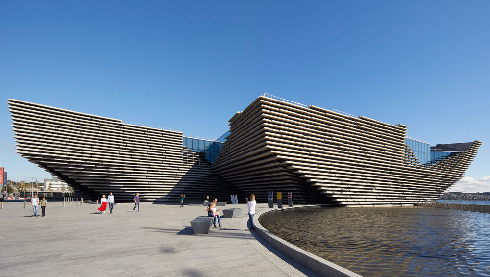 V&A Dundee, Scotland. View from the River Tay. © HuftonCrow.