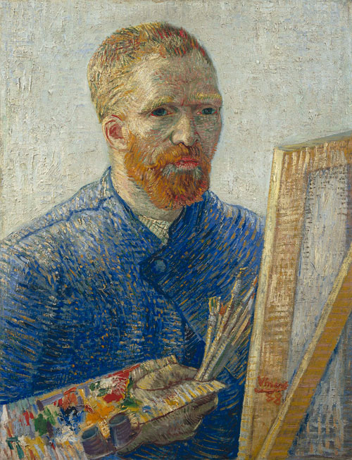Vincent van Gogh. Self-portrait as an Artist, January 1888. Oil on canvas, 65.2 x 50.2 cm. Van Gogh Museum, Amsterdam (Vincent van Gogh Foundation).