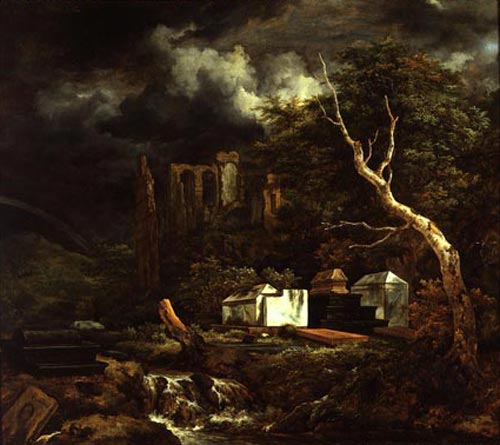 Jacob van Ruisdael. The Jewish Cemetery, c. 1655. Canvas, 84 x 95 cm. Gemaldegalerie Atle Meister, Staatliche Kunstsammlungen Dresden. Photo © SKD/H-P. Klut.