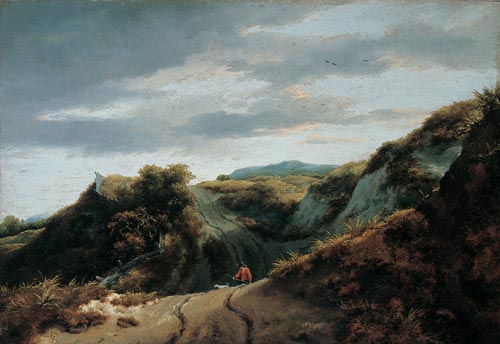Jacob van Ruisdael. Dunes, 1650s. Oil on panel, 33.5 x 49.2 cm. Philadelphia Museum of Art; John G. Johnson Collection, 1917, 563. Photo © Philadelphia Museum of Art.