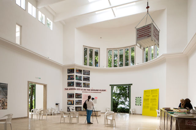 Germany Pavilion. Arrival Country. Curated by the Deutsches Architekturmuseum (DAM), Making Heimat explores the ways in which housing, education and public space could make a more positive contribution to welcoming refugees.
