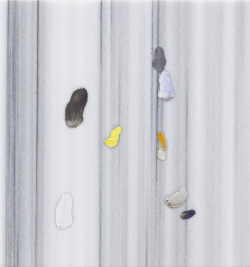 Pieter Vermeersch. Untitled, 2014. Oil on marble, 39.3 x 36.8 cm.