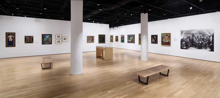 Installation view, Make Way for Berthe Weill: Art Dealer of the Parisian Avant-Garde, Grey Art Museum, New York. Photo: Simon Cherry.