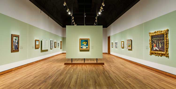 Installation view, Berthe Weill, galeriste de l’avant-garde parisienne, Musée de l’Orangerie, Paris. © Succession Picasso / CARCC Ottawa 2025. Photo MBAM, Denis Farley.