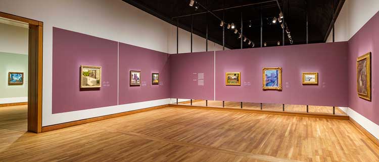 Installation view, Berthe Weill, galeriste de l’avant-garde parisienne, Musée de l’Orangerie, Paris. © Succession Picasso / CARCC Ottawa 2025. Photo MBAM, Denis Farley.