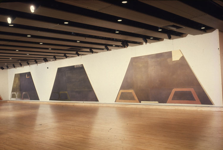 Installation view, John Walker: Paintings, Hayward Gallery, London, 1968. Courtesy of the Artist.