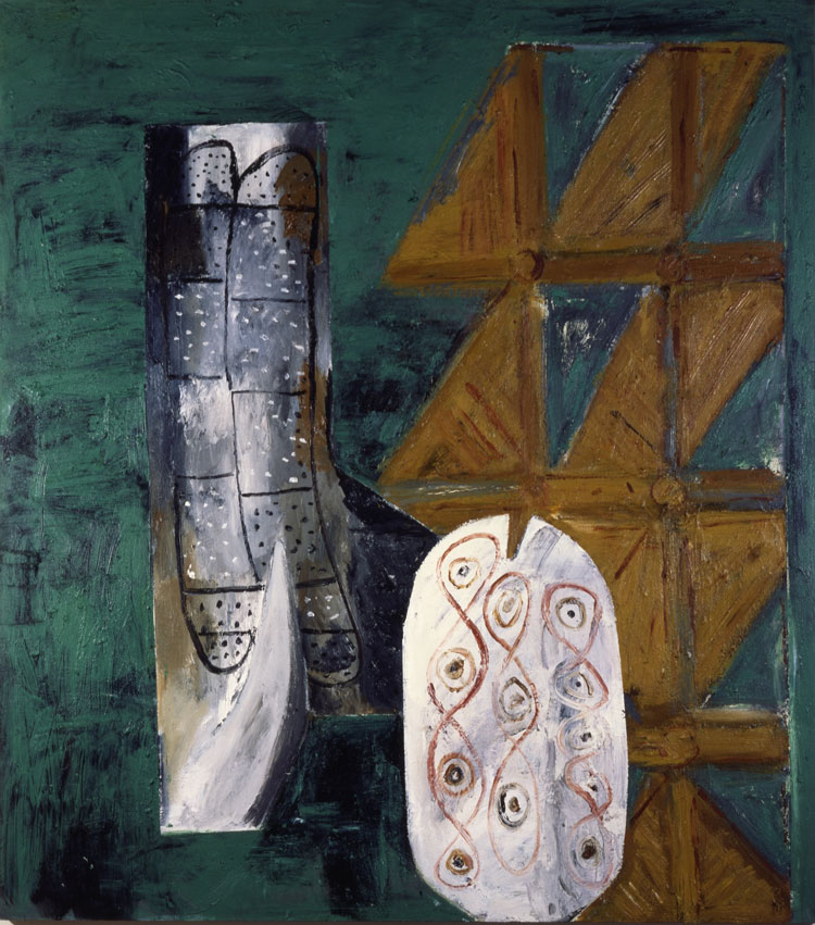 John Walker. Mirramina No.4, 1987. Oil on canvas, 274 x 244 cm. Courtesy of the Artist.