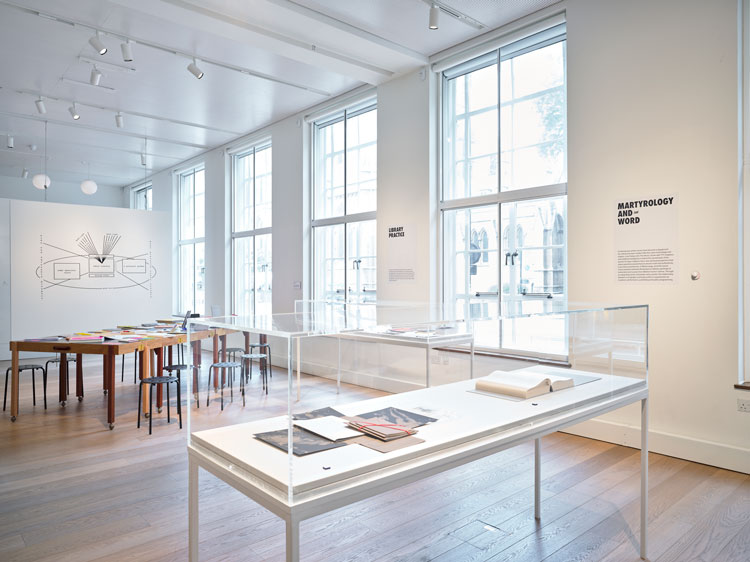 Installation view, Art & The Book at The Warburg Institute, London, 22 May – 2 August 2025. Courtesy The Warburg Institute.