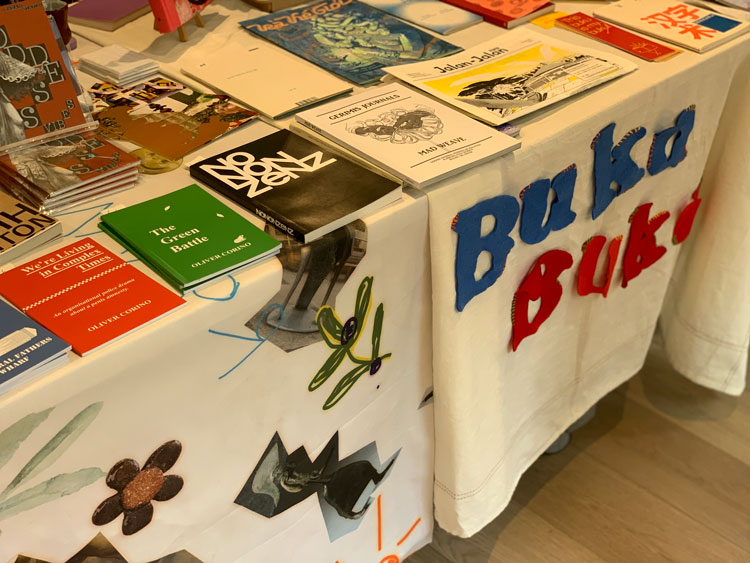 Installation view, Biblioteka Book Fair at The Warburg Institute, London. Photo: Bronac Ferran.
