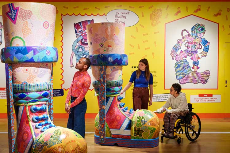 Jason and the Adventure of 254 by Jason Wilsher-Mills at Wellcome Collection, London 2024. Photo: Benjamin Gilbert. Source: Commissioned by Wellcome Collection.