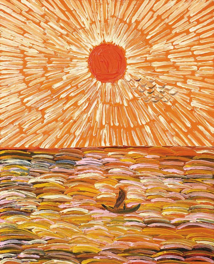 Matthew Wong, The Journey Home, 2017, Private Collection, Courtesy of HomeArt © Matthew Wong Foundation c/o Pictoright Amsterdam 2023.