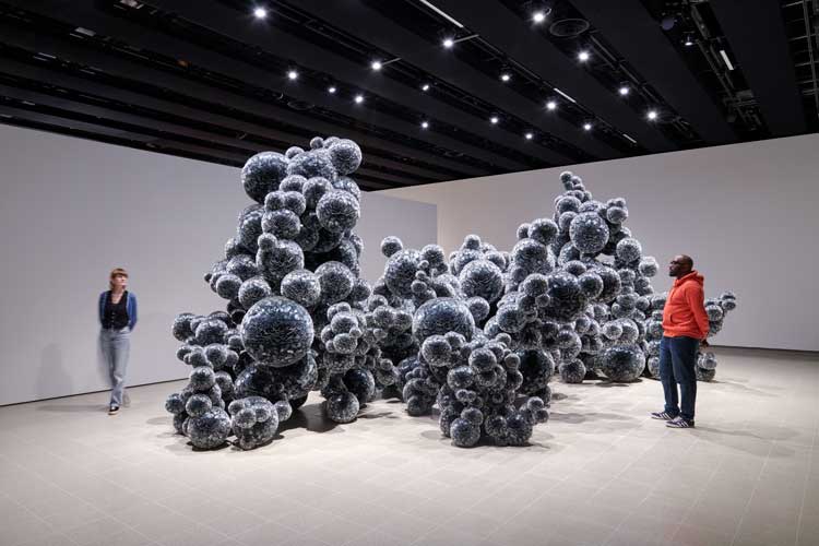 Installation view of Tara Donovan, When Forms Come Alive, 7 February — 6 May 2024. Photo: Jo Underhill. Courtesy the Hayward Gallery.