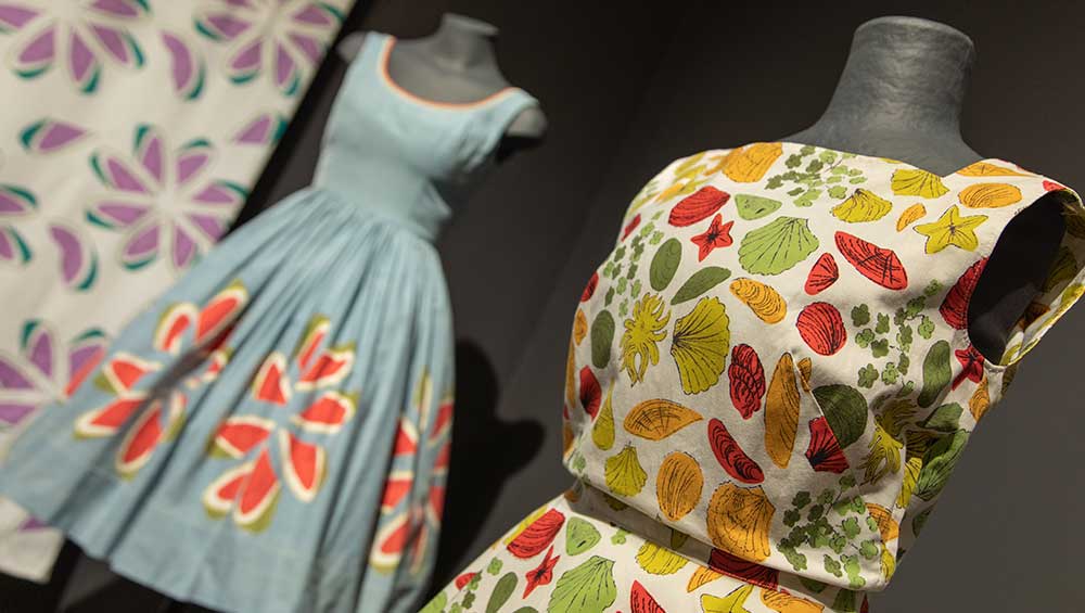 Andy Warhol: The Textiles, installation view, Fashion and Textile Museum, London, 2023.