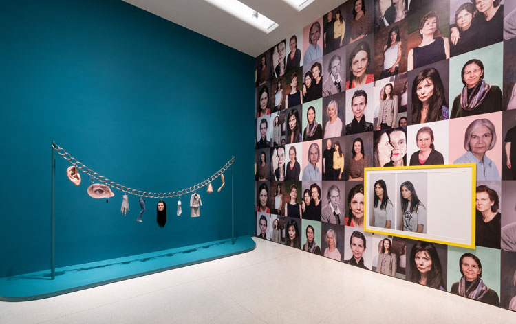 Installation view, Gillian Wearing: Wearing Masks, Solomon R. Guggenheim Museum, 5 November 2021 – 4 April 2022. Photo: David Heald © Solomon R. Guggenheim Foundation, 2021.