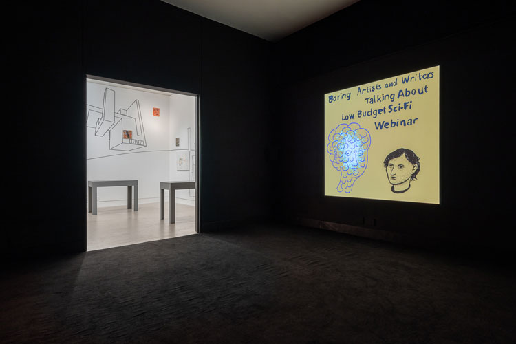 Bedwyr Williams, Milquetoast, 2021. Installation view, Southwark Park Galleries.
Photo: Damian Griffiths, courtesy of the artist, Southwark Park Galleries and Southard Reid.