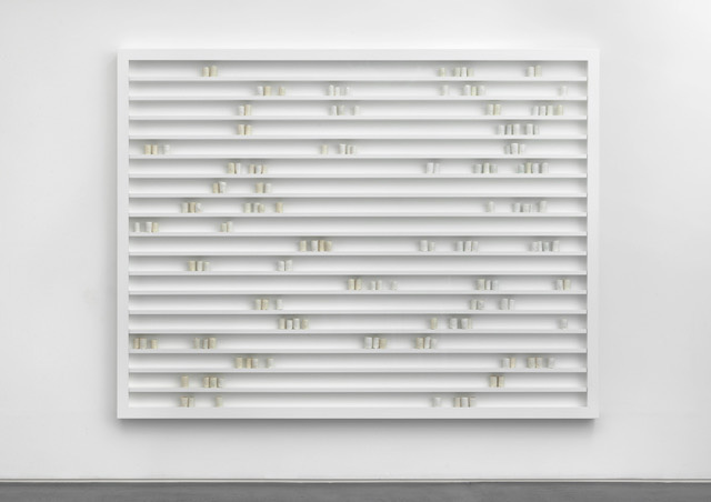 Edmund de Waal, a place made fast, 2014. Porcelain, wood, aluminium and glass. © Edmund de Waal. Courtesy the artist. Photo: Mike Bruce.