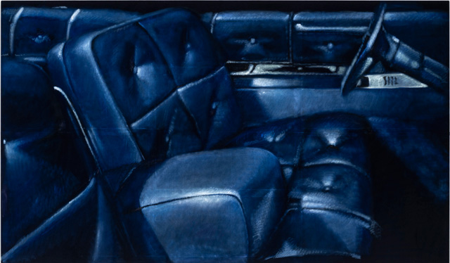 Issy Wood, Car interior / go, Daddy 1, 2019. Courtesy the artist and Carlos/Ishikawa, London.