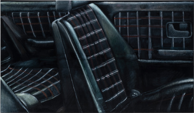 Issy Wood, Car interior / go, Daddy 2, 2019. Courtesy the artist and Carlos/Ishikawa, London.