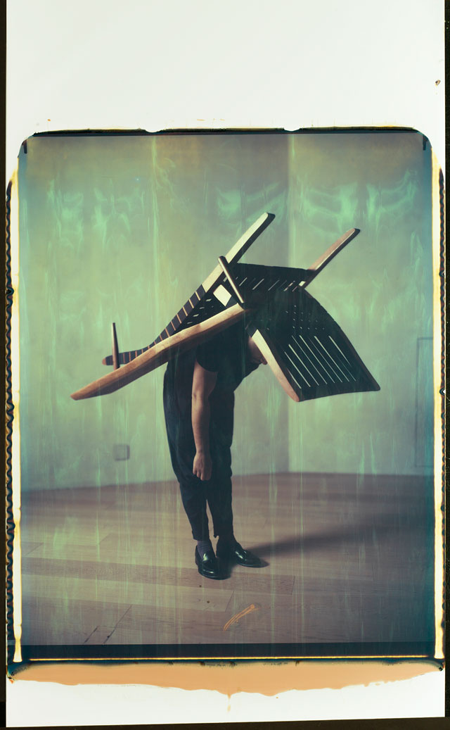 Erwin Wurm, Untitled (P56), 2018. Polaroid 80 x 56 cm. Courtesy Galerie Thaddaeus Ropac, London, Paris, Salzburg. © Erwin Wurm/DACS, 2019.