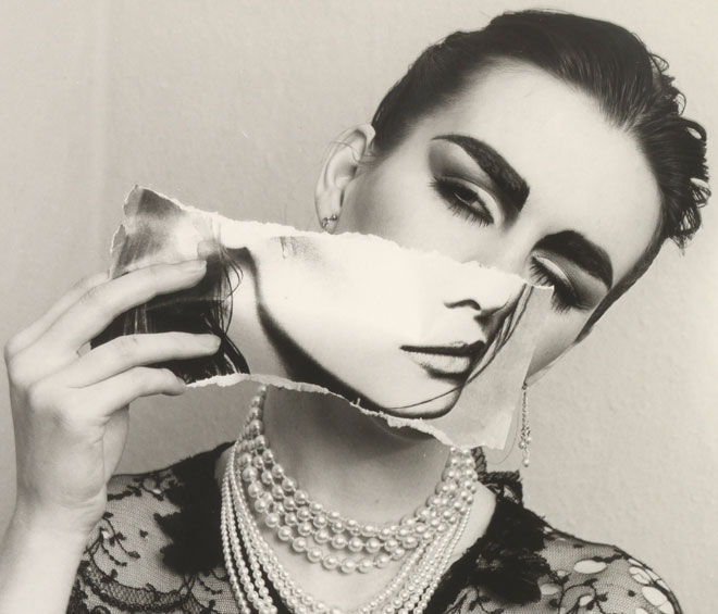 Linder. She/She (detail), 1981, printed 2007. 14 photographs, black and white, silver bromide print, on paper, 70.7 x 61.2 cm. Tate. © Linder.