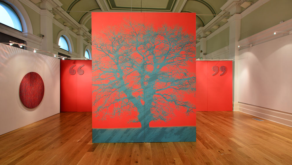 Kate Whiteford. Tree Optic and Punctuation Series, (After Capability Brown), 2016. Installation view.