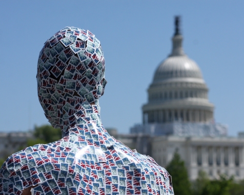 Wilmer Wilson IV. Henry "Box" Brown: FOREVER (part three, Congress), 2012. Archival pigment print, 16 x 20 in. Courtesy the artist and CONNERSMITH.