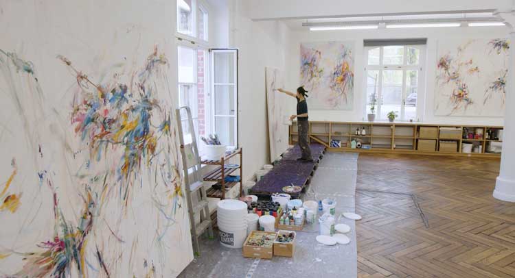Xiyao Wang's studio. Photo courtesy Xiyao Wang and Perrotin.