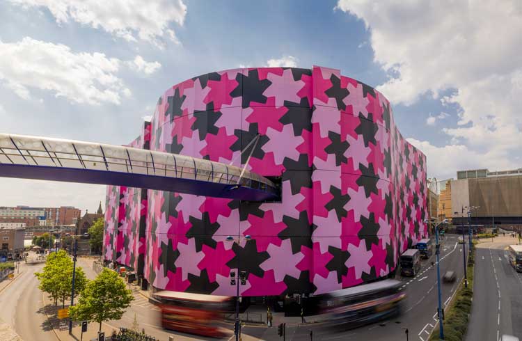 Osman Yousefzada, Infinity Pattern 1, 2021. Selfridges Department Store, Birmingham, UK. Photo: Jason Alden.