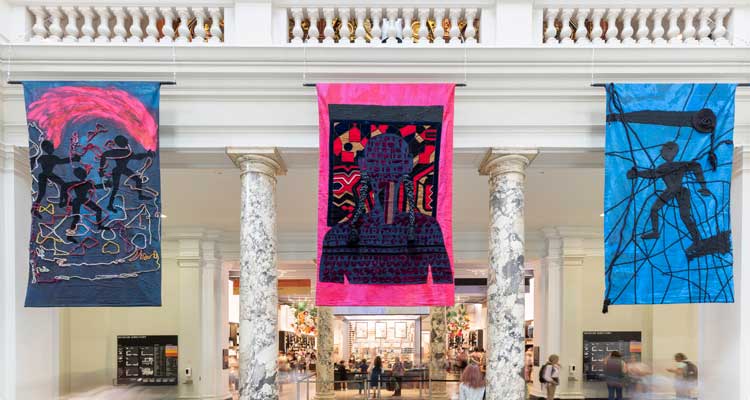 Osman Yousefzada, Intervention 1, installation view, What Is Seen And What Is Not, V&A Museum, London, 2022. Photo: Victoria and Albert Museum, London.
