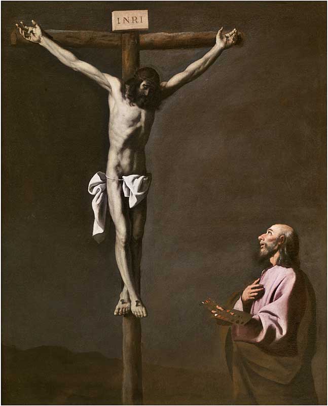 Francisco de Zurbarán, The Crucified Christ with a Painter, about 1650. Oil on canvas, 105 x 84 cm. Museo Nacional del Prado, Madrid © Photographic Archive Museo Nacional del Prado.
