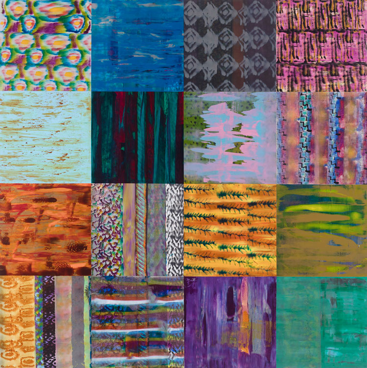 Luiz Zerbini, Diário Selvagem, 2019. Acrylic on canvas, 160 x 160 cm (63 x 63in). Copyright Luiz Zerbini. Courtesy the artist and Stephen Friedman Gallery, London.
Photo: Pat Kilgore.