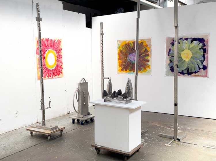 John Gibbons, studio view, 2026. Photo: Martin Kennedy.