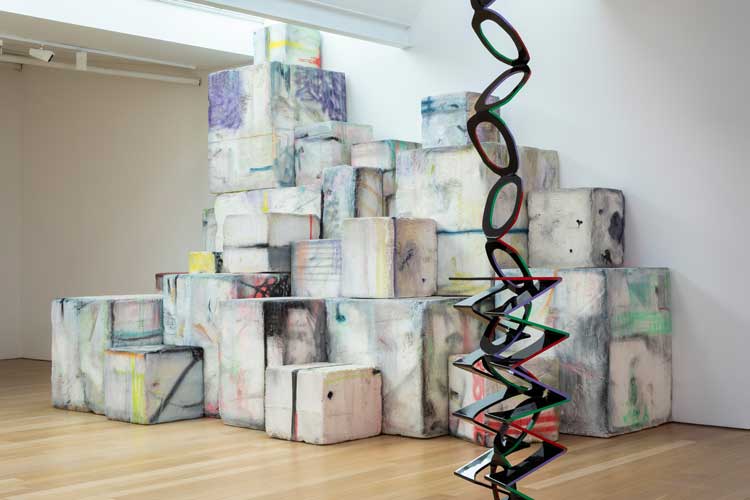 Eva Rothschild, The Void Presses The Wall.