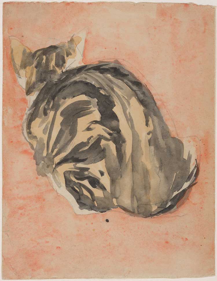 Gwen John, Seated tortoiseshell cat.