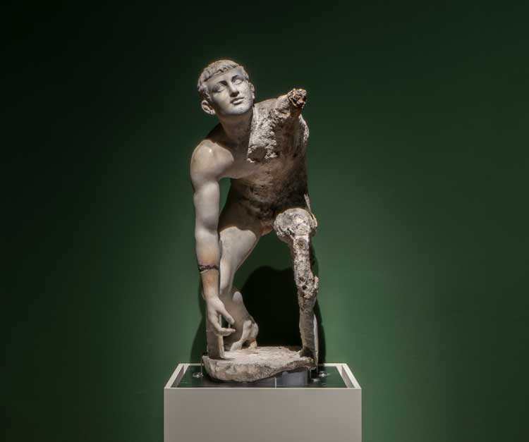 The Crouching Boy, Greek statue, early 1st century BCE.