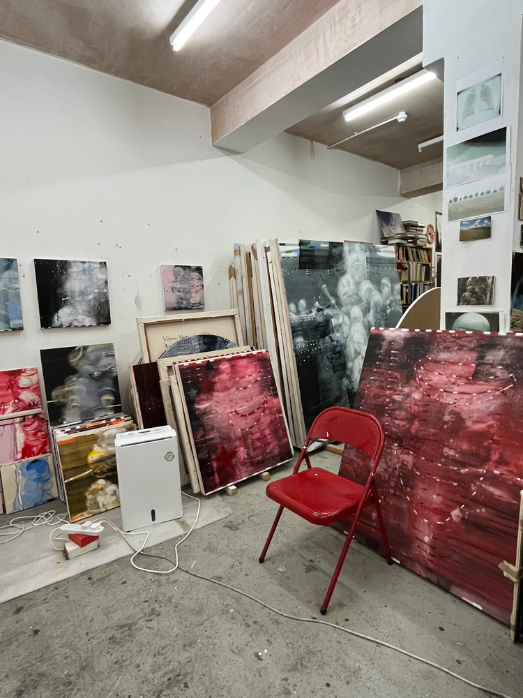 Virginia Verran's studio. Image © the Artist.