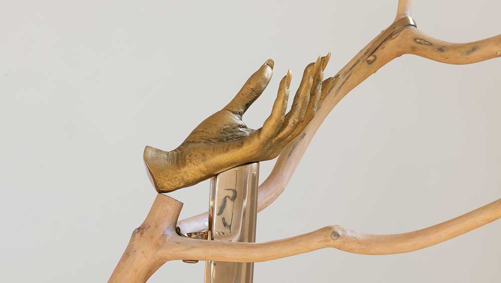 Installation view of Liz Larner, A Hard Line to Bend at Camden Art Centre, 2026. Photo: Rob Harris.