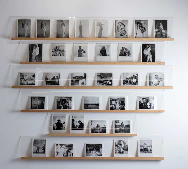 Installation view of Liz Johnson Artur, Where Does Tenderness Come From (1991-ongoing) in British Art Show 10: A Chorus of Strangers. Image courtesy the artist and Hayward Gallery Touring. Photo: David Parry.